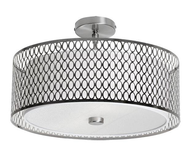 3 Light Semi Flush Mout With Laser Cut Shade by Dainolite