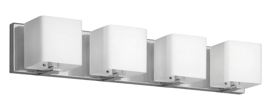 4 Light Vanity With Frosted Glass And Polished Chrome by Dainolite