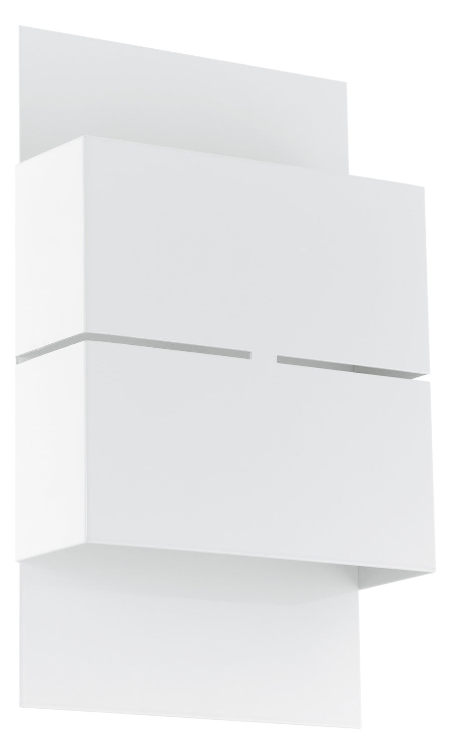 White  2 Light LED 5.875in. Wide Outdoor Wall Sconce - ADA Compliant by Eglo