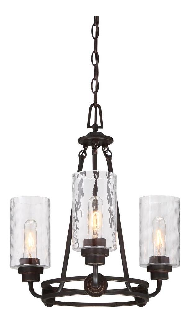 Old English Bronze  3 Light 1 Tier Chandelier by Designers Fountain
