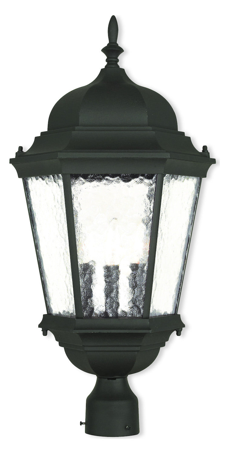 Textured Black  3 Light Outdoor Post Light by Livex Lighting