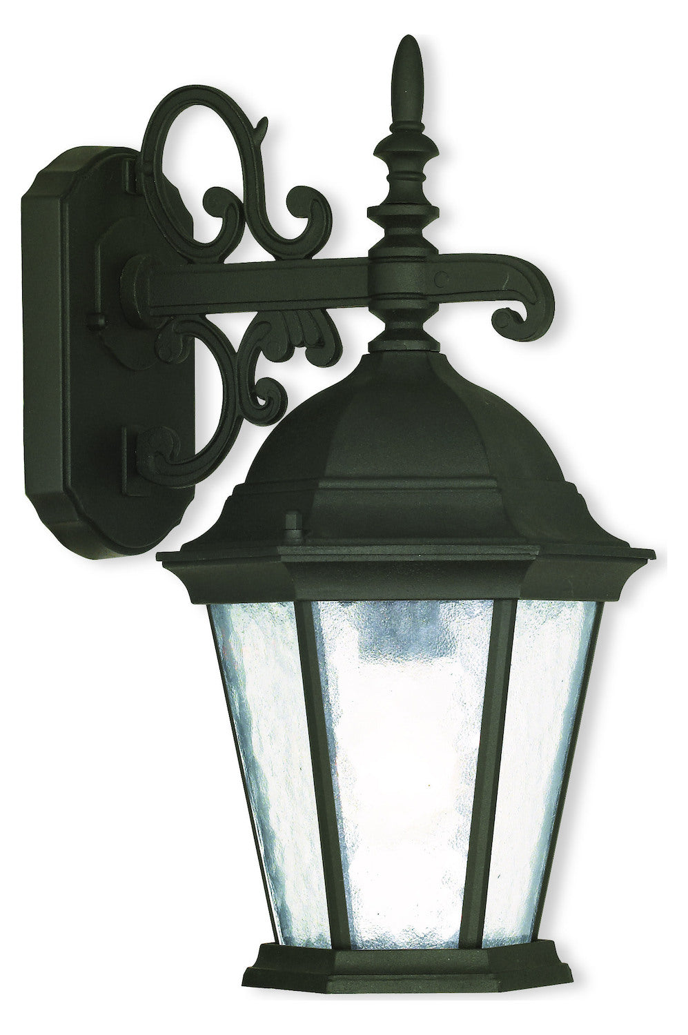 Textured Black  3 Light Outdoor Wall Sconce by Livex Lighting
