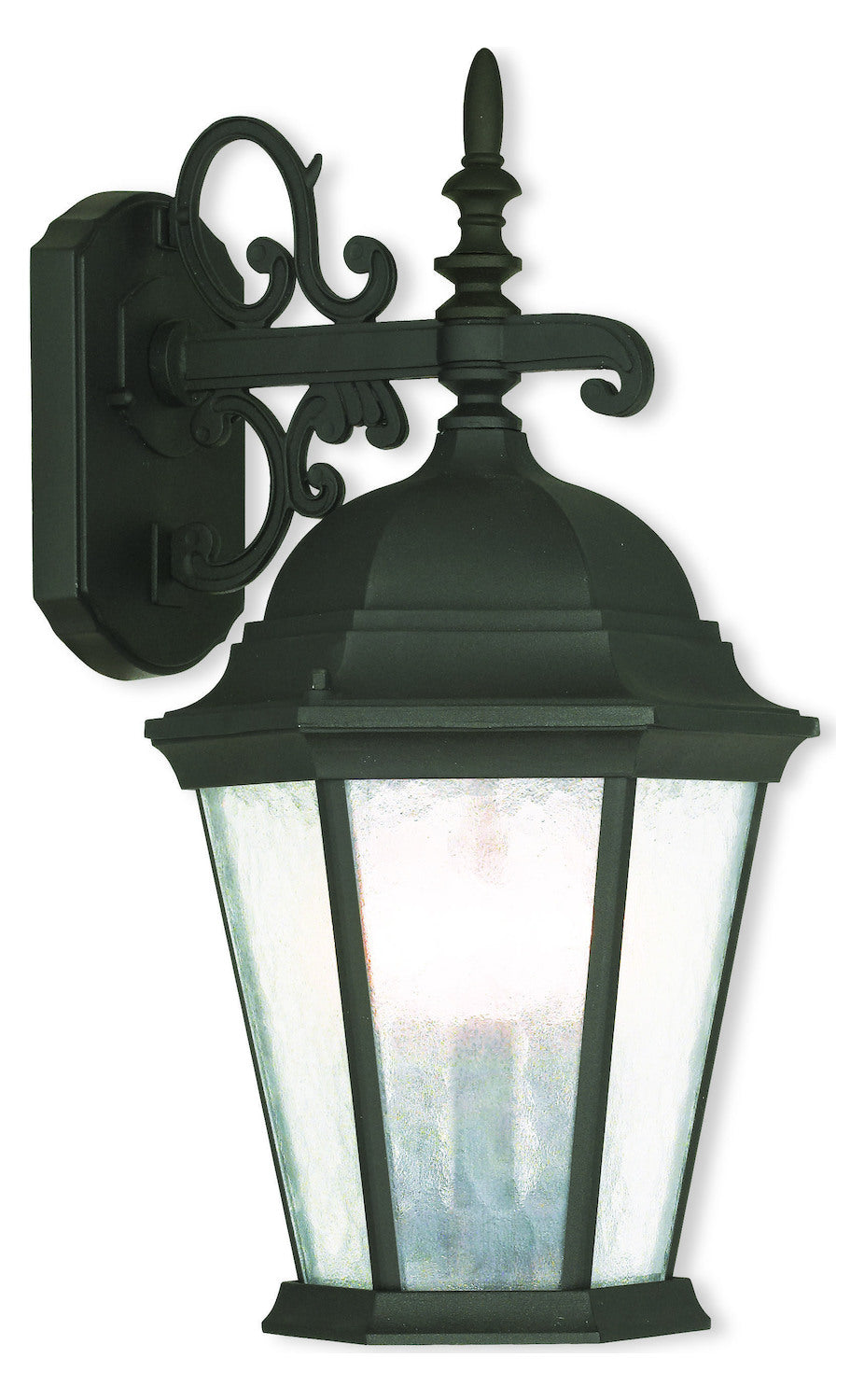 Textured Black  3 Light Outdoor Wall Sconce by Livex Lighting