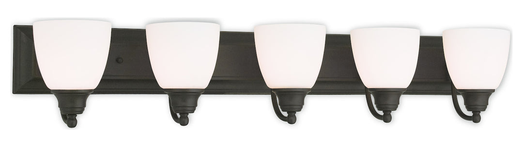 5 Light Bronze Bath Light by Livex Lighting