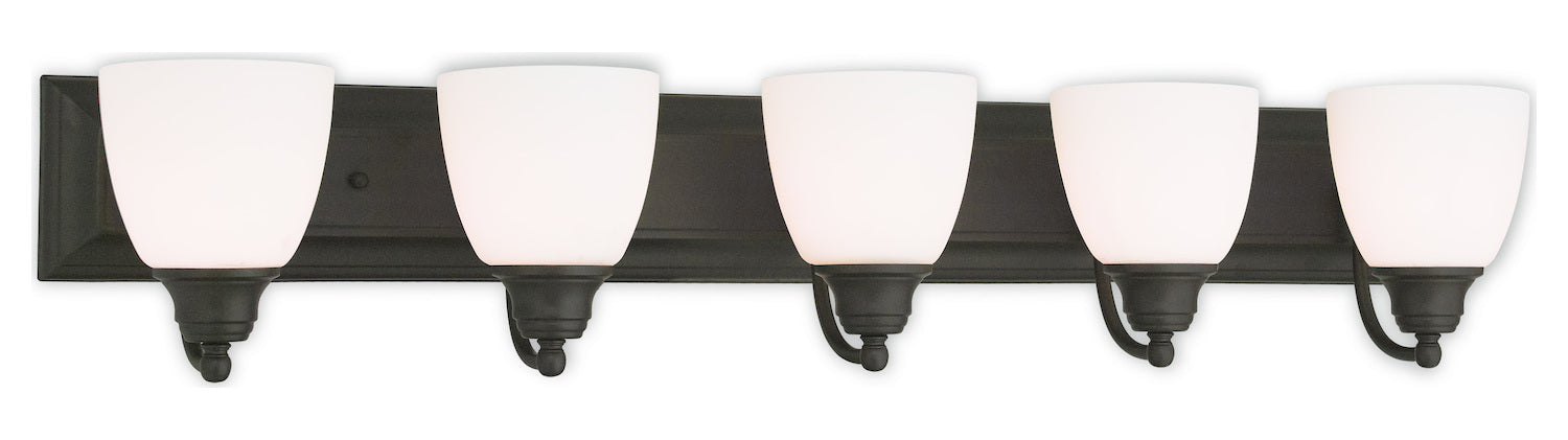 5 Light Bronze Bath Light by Livex Lighting