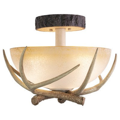16-in Antler Semi Flush Ceiling Light Noachian Stone by Vaxcel International