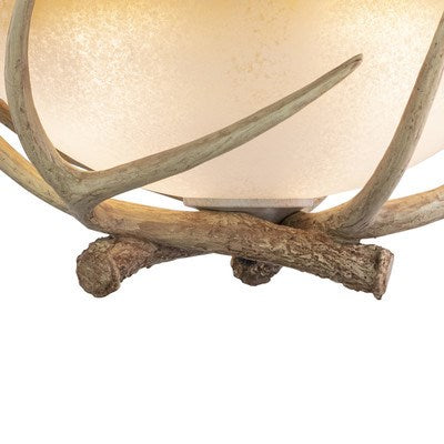 16-in Antler Semi Flush Ceiling Light Noachian Stone