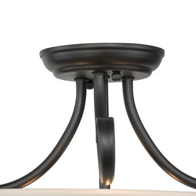 14 in. Semi-Flush Mount (Dual Mount) Oil Burnished Bronze