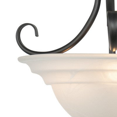 14 in. Semi-Flush Mount (Dual Mount) Oil Burnished Bronze