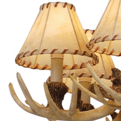 6L Antler Chandelier Noachian Stone