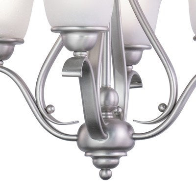 4L Mini Chandelier or Semi Flush (Dual Mount) Brushed Nickel