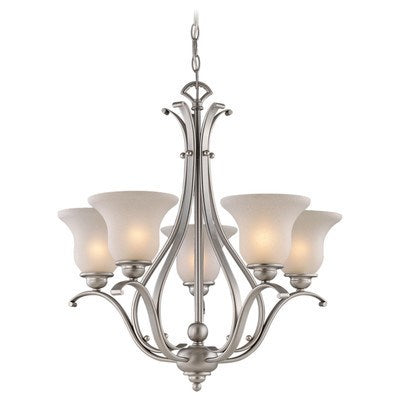 5L Chandelier Brushed Nickel by Vaxcel International