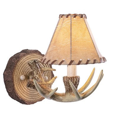1L Antler Wall Light Noachian Stone by Vaxcel International