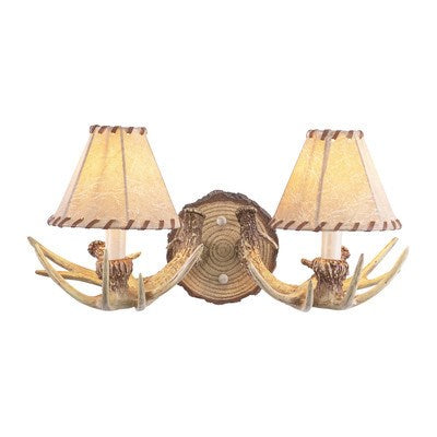2L Antler Wall Light Noachian Stone by Vaxcel International