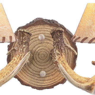 2L Antler Wall Light Noachian Stone