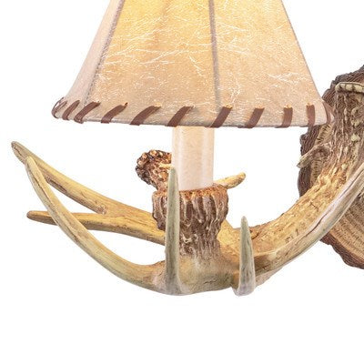 2L Antler Wall Light Noachian Stone