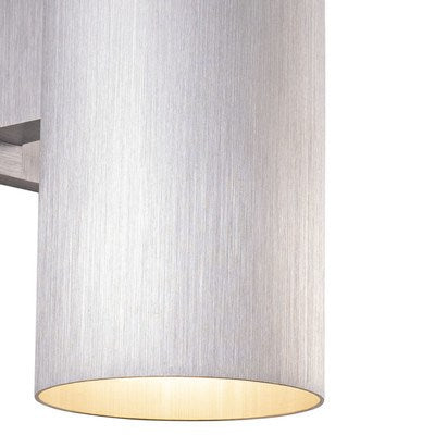 5-in Outdoor Wall Light Satin Aluminum