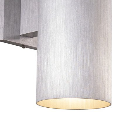 5-in Outdoor Wall Light Satin Aluminum