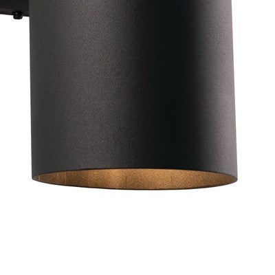 5-in Outdoor Wall Light Textured Black
