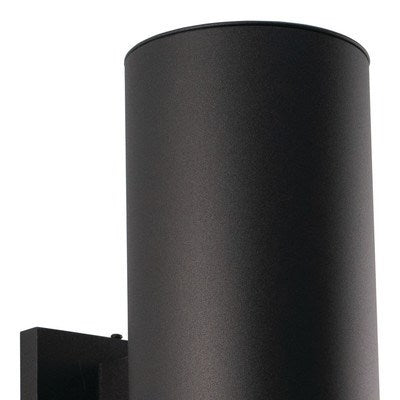 5-in Outdoor Wall Light Textured Black