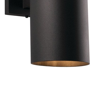 5-in Outdoor Wall Light Textured Black