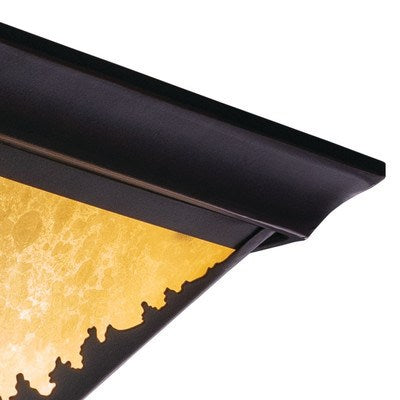 14-in Deer Flush Mount Ceiling Light Burnished Bronze