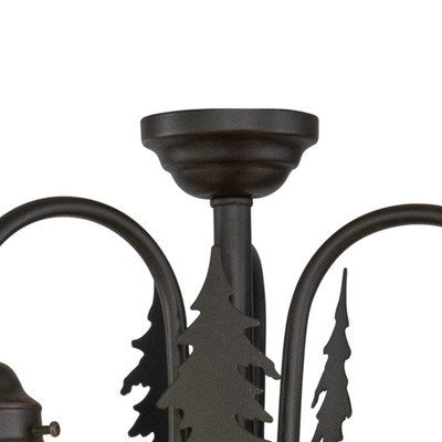 3L LED Deer Fan Kit or Chandelier (Dual Mount) Burnished Bronze