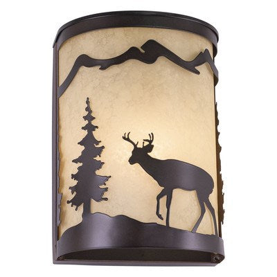 8-in Deer Wall Light Burnished Bronze by Vaxcel International