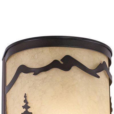 8-in Deer Wall Light Burnished Bronze