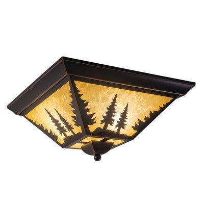 14-in Tree Flush Mount Ceiling Light Burnished Bronze by Vaxcel International