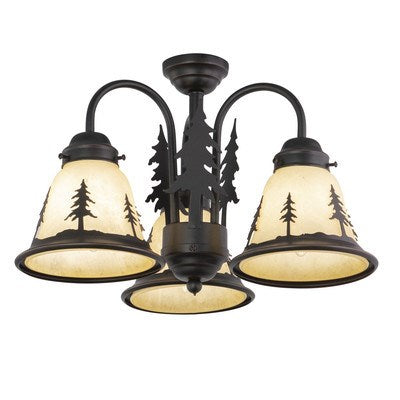3L LED Tree Fan Kit or Chandelier (Dual Mount) Burnished Bronze by Vaxcel International