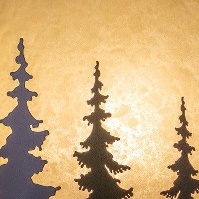 8-in Tree Wall Light Burnished Bronze