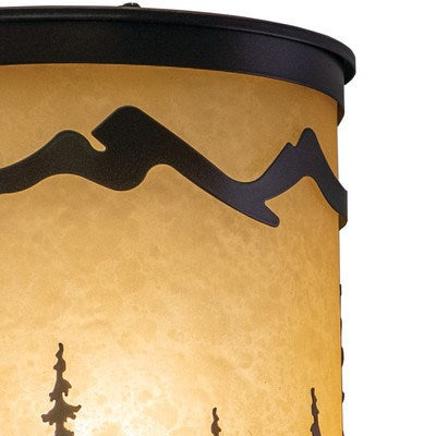 8-in Tree Wall Light Burnished Bronze