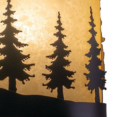 8-in Tree Wall Light Burnished Bronze
