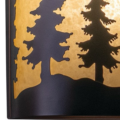 8-in Tree Wall Light Burnished Bronze