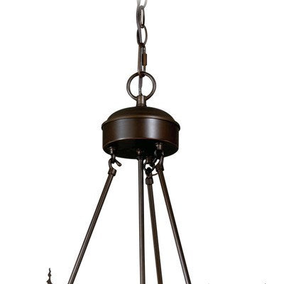9L Deer Chandelier Burnished Bronze
