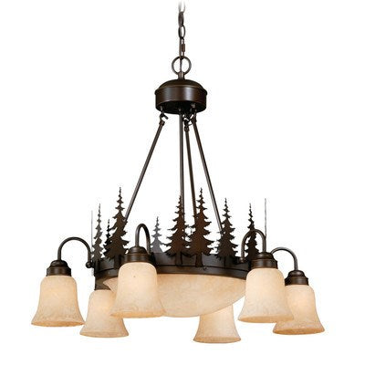 9L Tree Chandelier Burnished Bronze by Vaxcel International