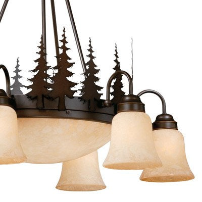 9L Tree Chandelier Burnished Bronze