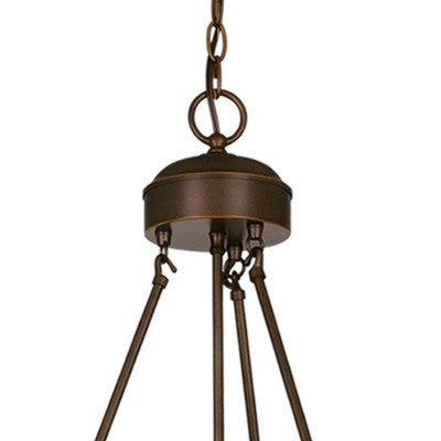 9L Moose Chandelier Burnished Bronze