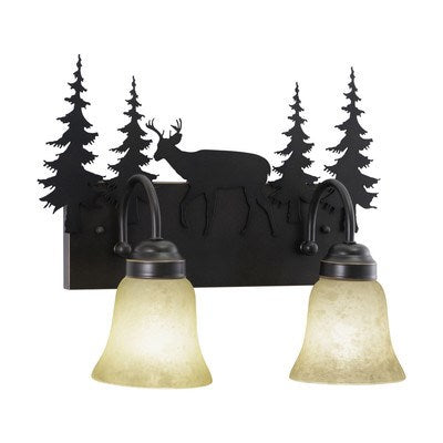 2L Deer Vanity Burnished Bronze by Vaxcel International