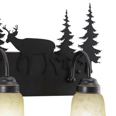 2L Deer Vanity Burnished Bronze