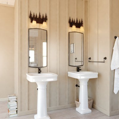 2L Tree Vanity Burnished Bronze
