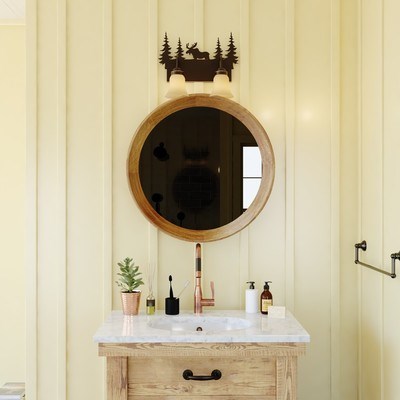 2L Moose Vanity Burnished Bronze
