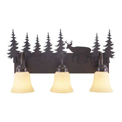 3L Deer Vanity Burnished Bronze by Vaxcel International