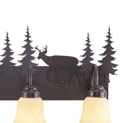 3L Deer Vanity Burnished Bronze