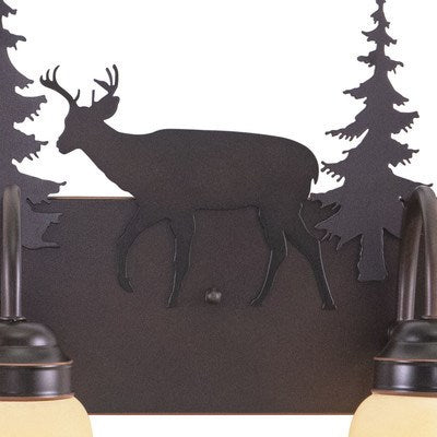 3L Deer Vanity Burnished Bronze