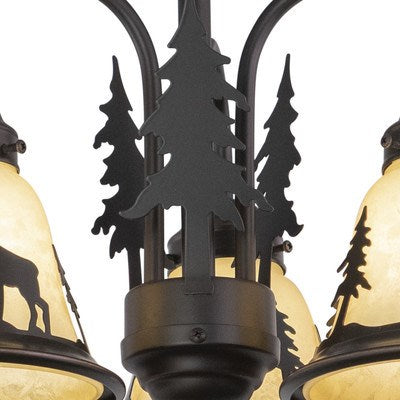 3L LED Moose Fan Kit or Chandelier (Dual Mount) Burnished Bronze