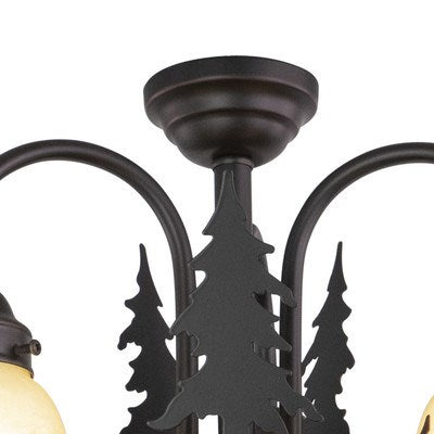 3L LED Moose Fan Kit or Chandelier (Dual Mount) Burnished Bronze