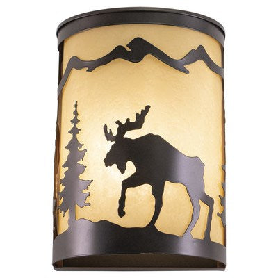 8-in Moose Wall Light Burnished Bronze by Vaxcel International