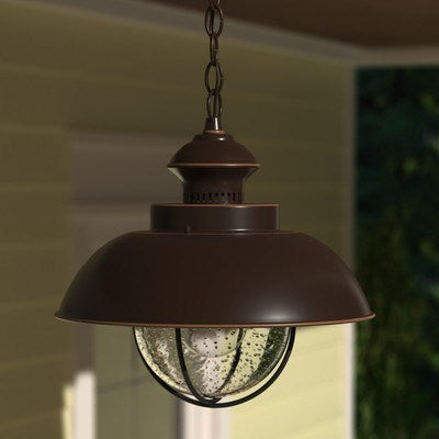 10-in Outdoor Pendant Burnished Bronze